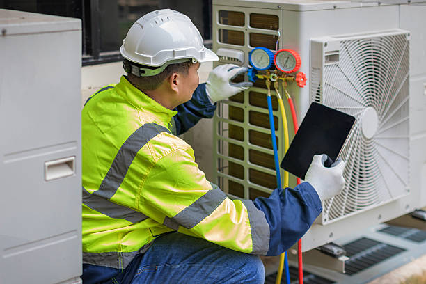Professional Hvac technician working in Goffstown, NH